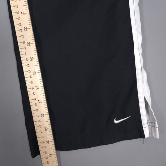 Vintage Nike Windbreaker Track Pants Women’s Drawstring‎ Slit Hem Y2K MEDIUM - Picture 6 of 11